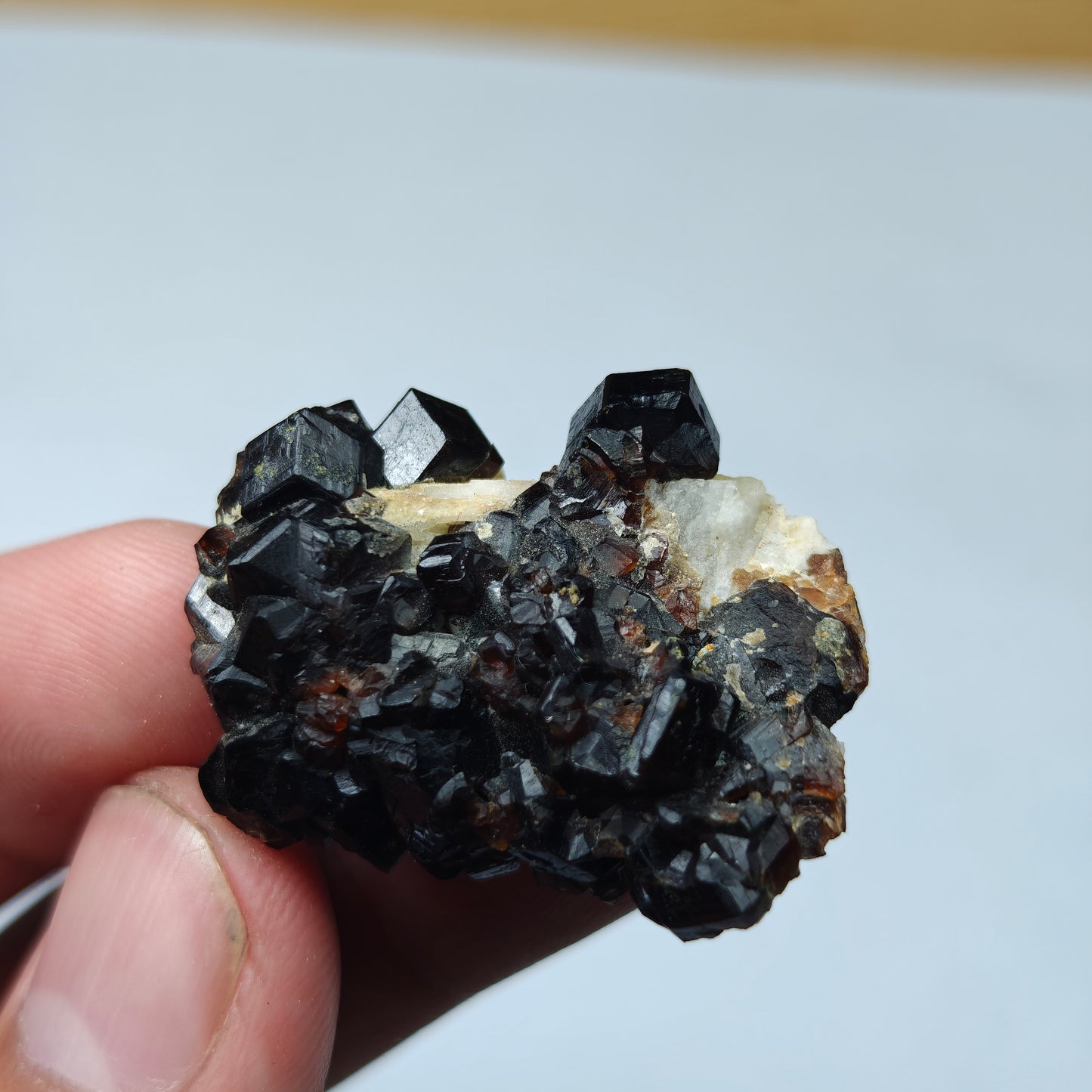 Natural thumbnail Andradite garnet cluster 16 grams