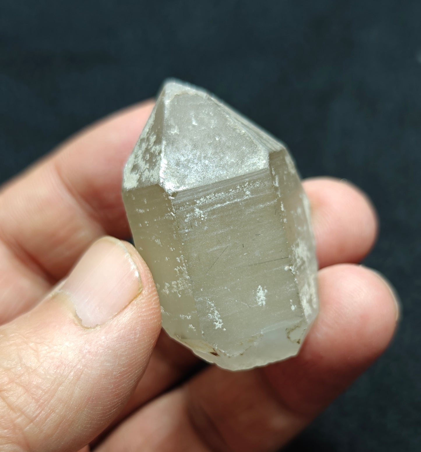 Natural smoky/blue quartz crystal 35 grams