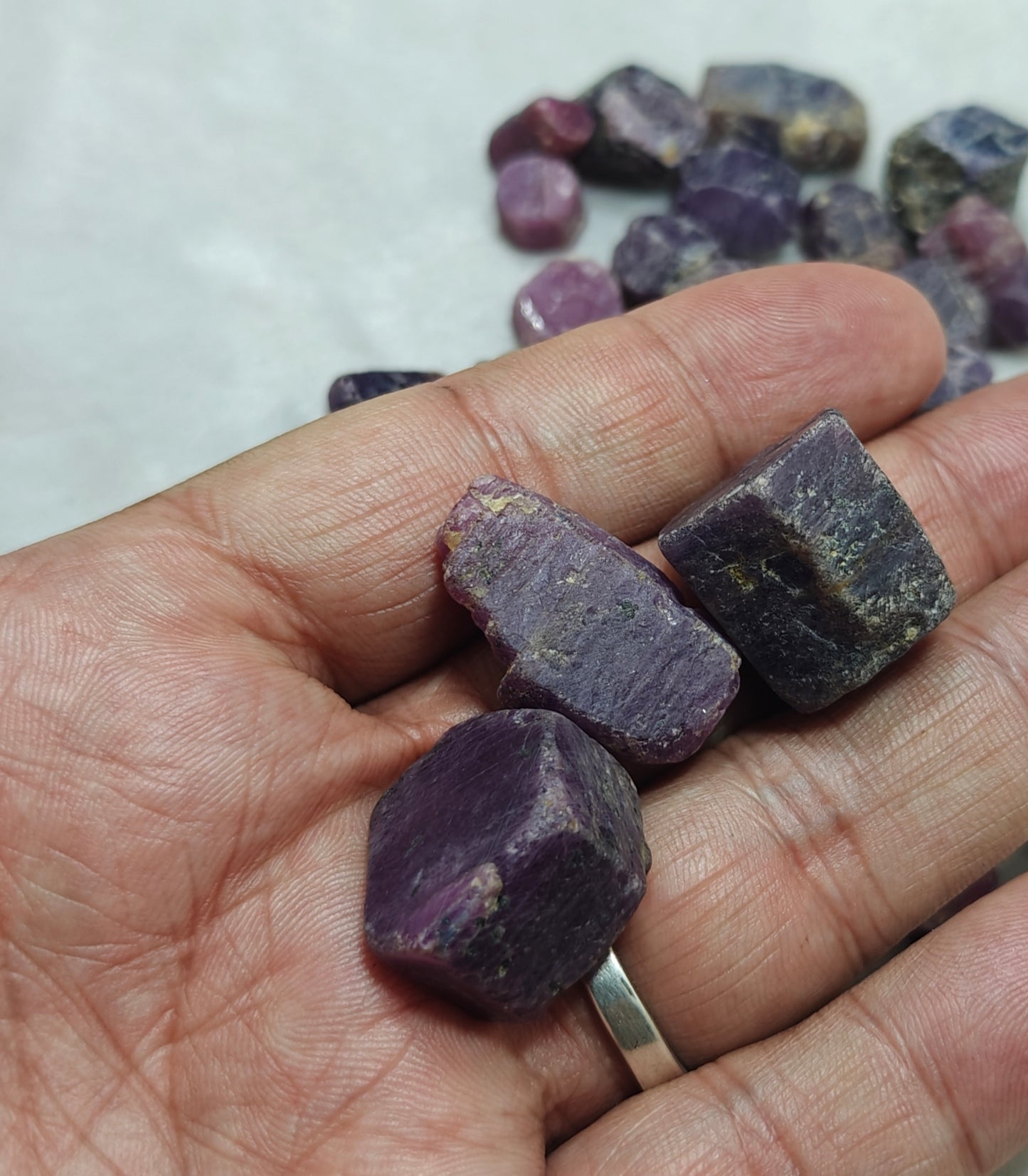 Natural Ruby Crystals lot 170 grams