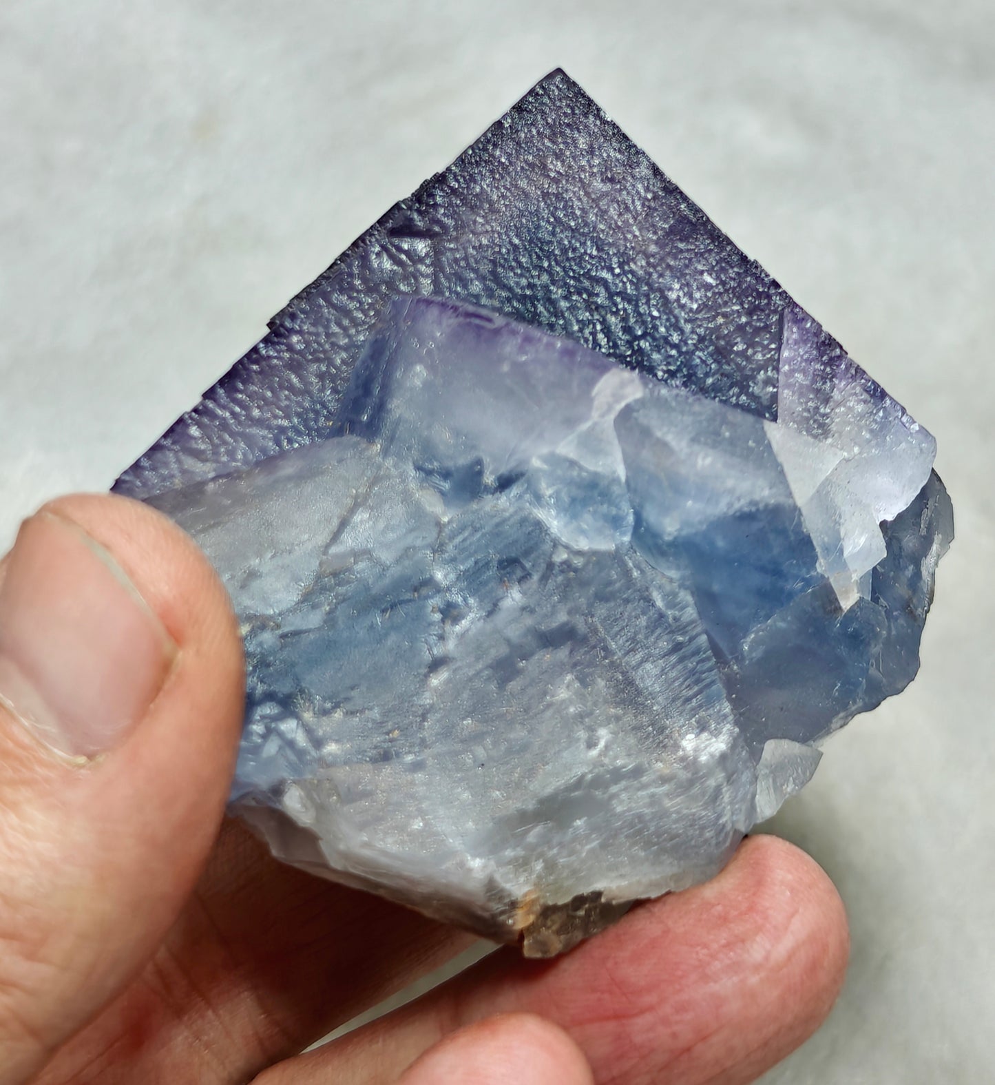Purple and Blue phantom like Fluorite 330 grams