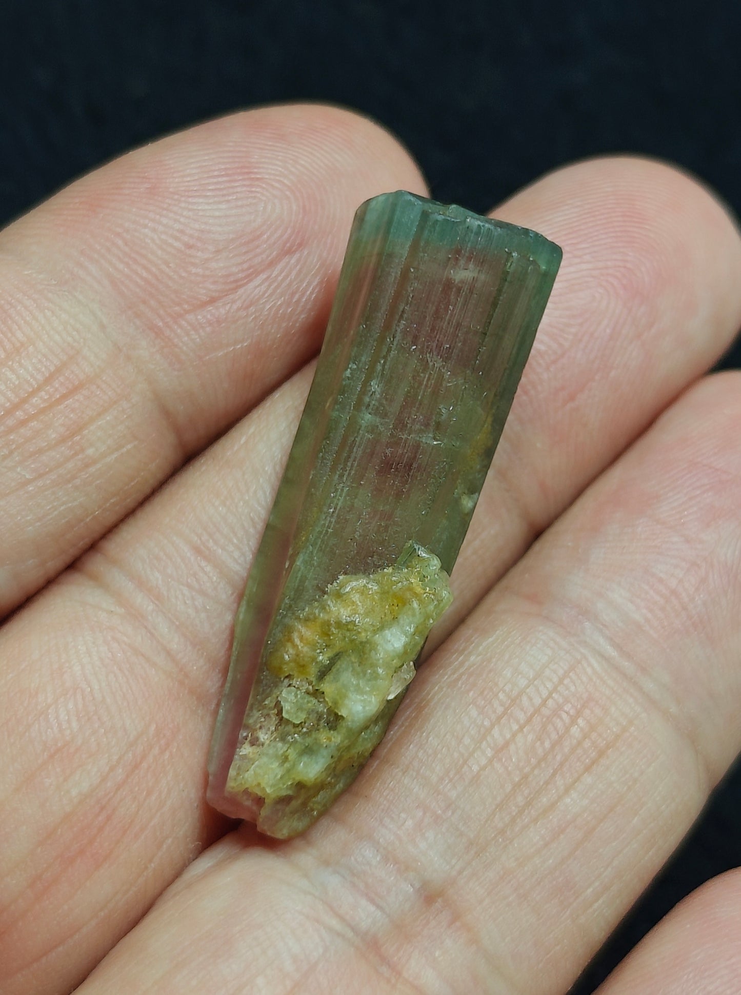 Natural watermelon Tourmaline crystal 45 carats