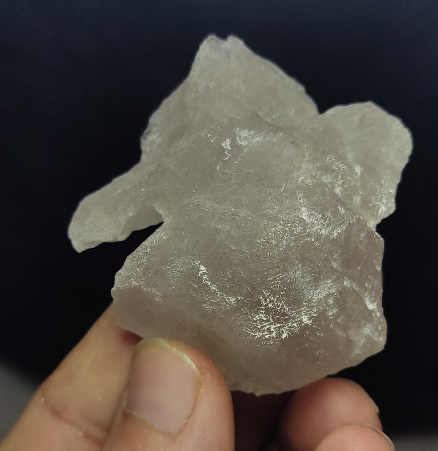 Natural fully etched smoky quartz 90 grams