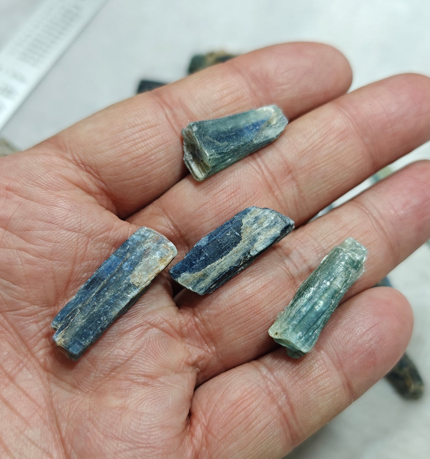 Natural kyanite crystals collection 140 grams