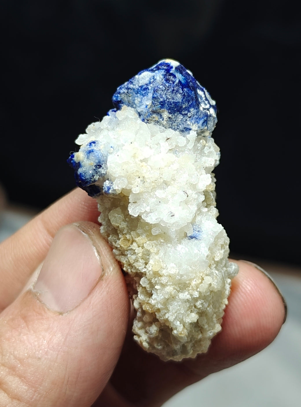 Amazing single Lazurite Afghanite specimen on matrix 25 grams