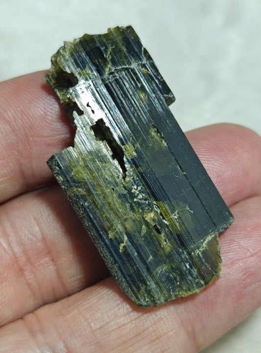 Natural etched epidote crystal 17 grams