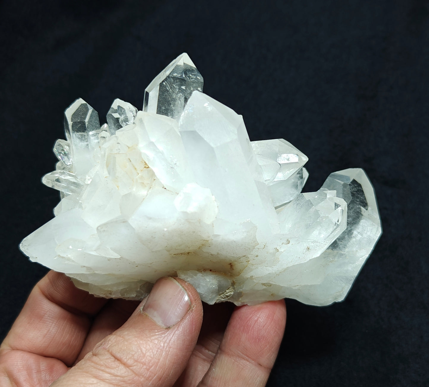 An amazing specimen of Quartz Crystals cluster combined together with beautiful terminations 272 grams