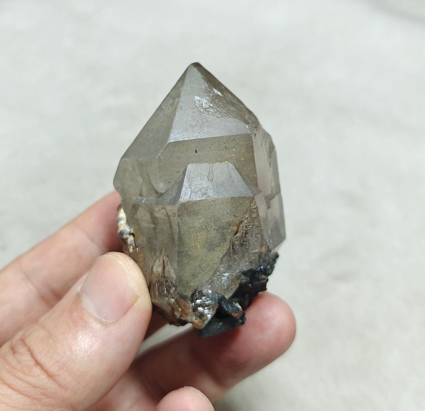 Quartz Crystal with associated hematite 128 grams