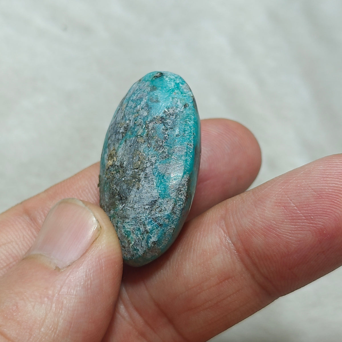 Turquoise Cabochon with Pyrite 17.5 grams