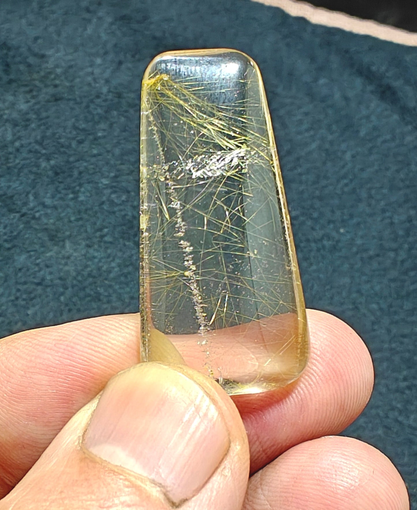 Golden Rutile Included Quartz – Polished Freeform 10 grams