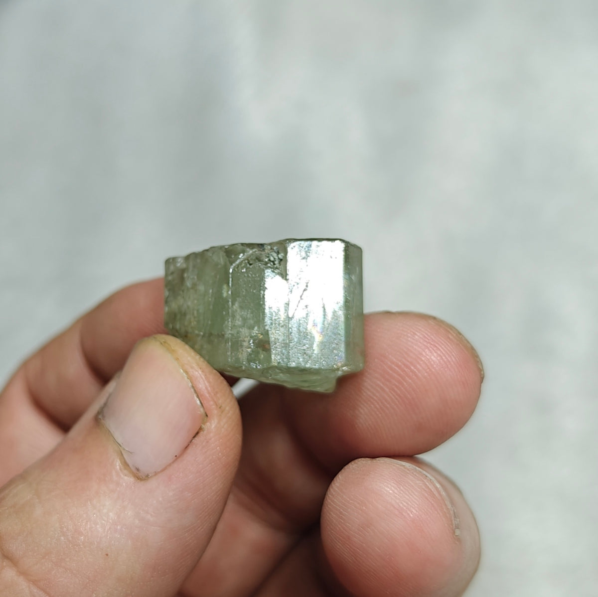 Natural green apatite crystal 16 grams