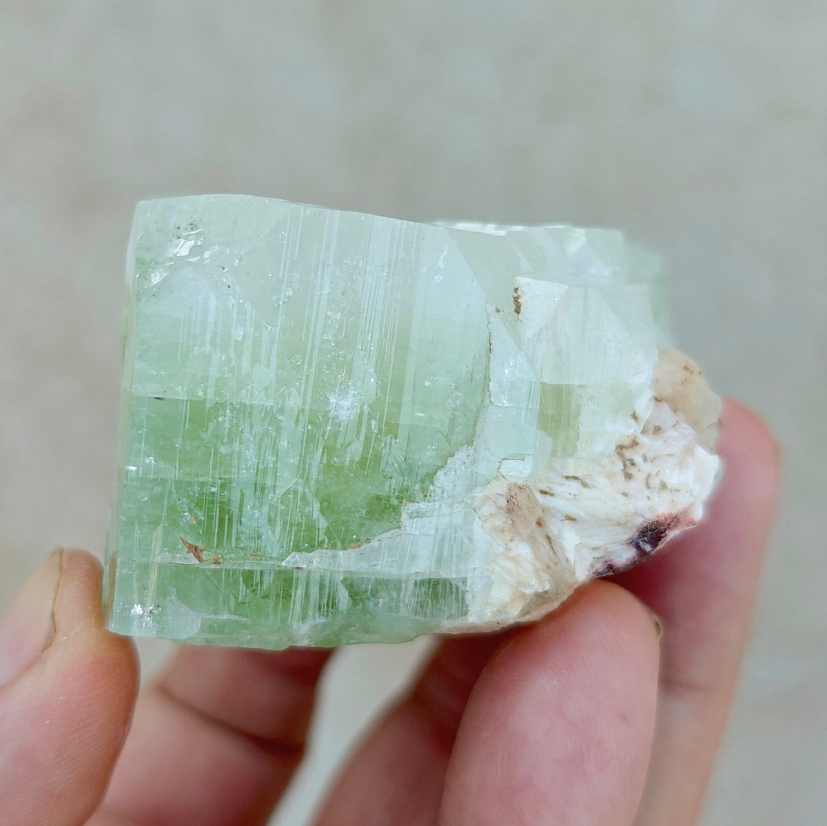 Apophyllite with associated stilbite 237 grams