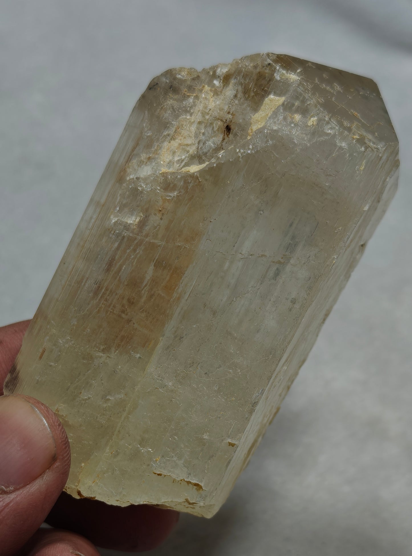 Natural spodumene crystal 248 grams