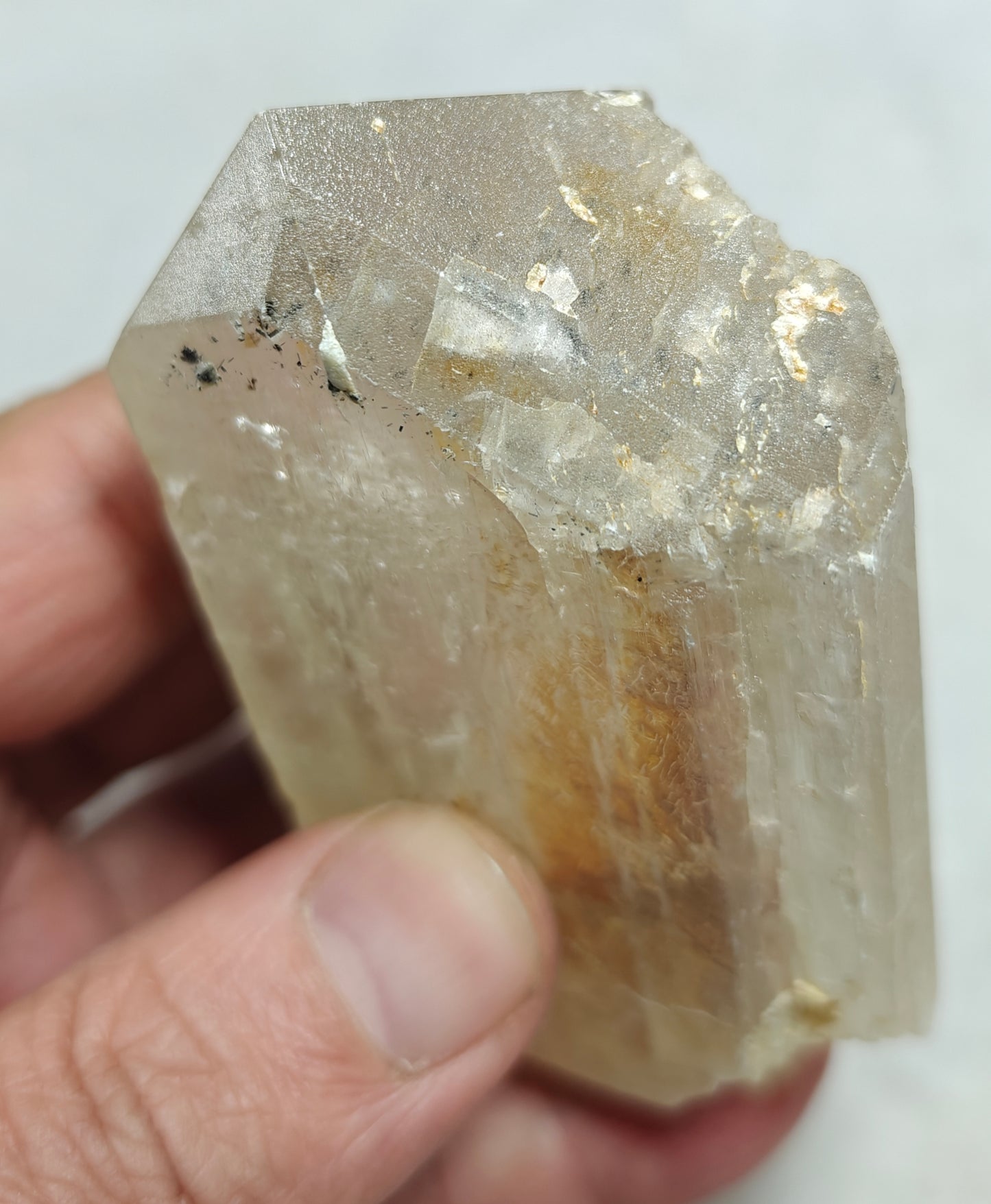 Natural spodumene crystal 248 grams