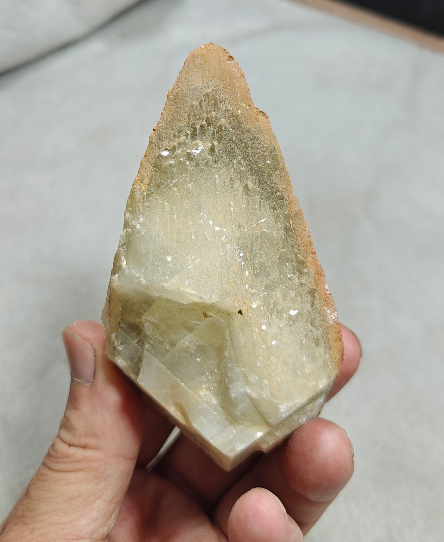 Naturally terminated Dogteeth Calcite Crystal 274 grams