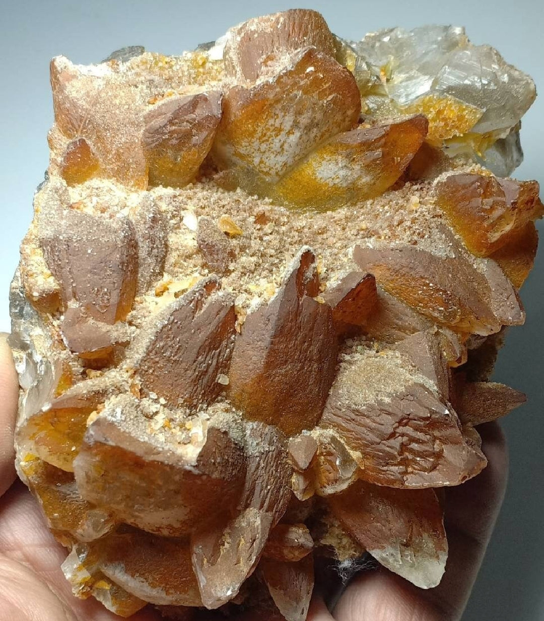 Calcite crystals cluster 580 grams