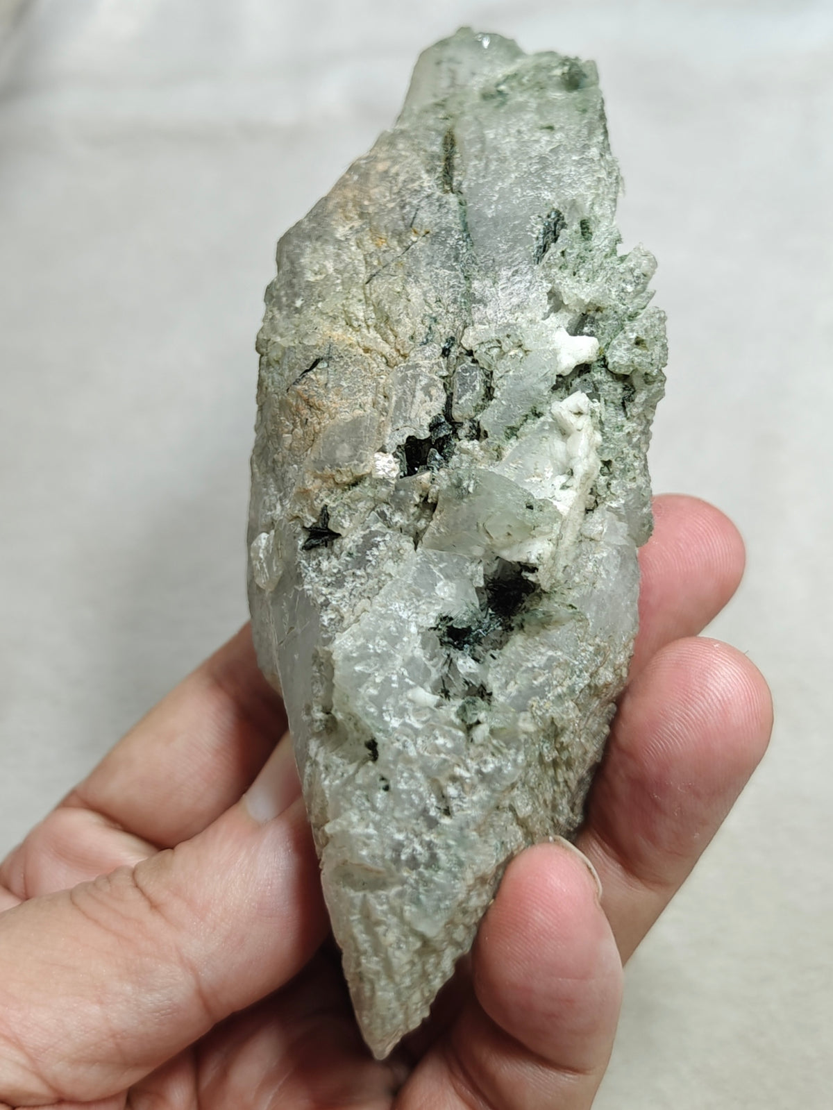 Natural Chlorite Quartz crystal 257 grams