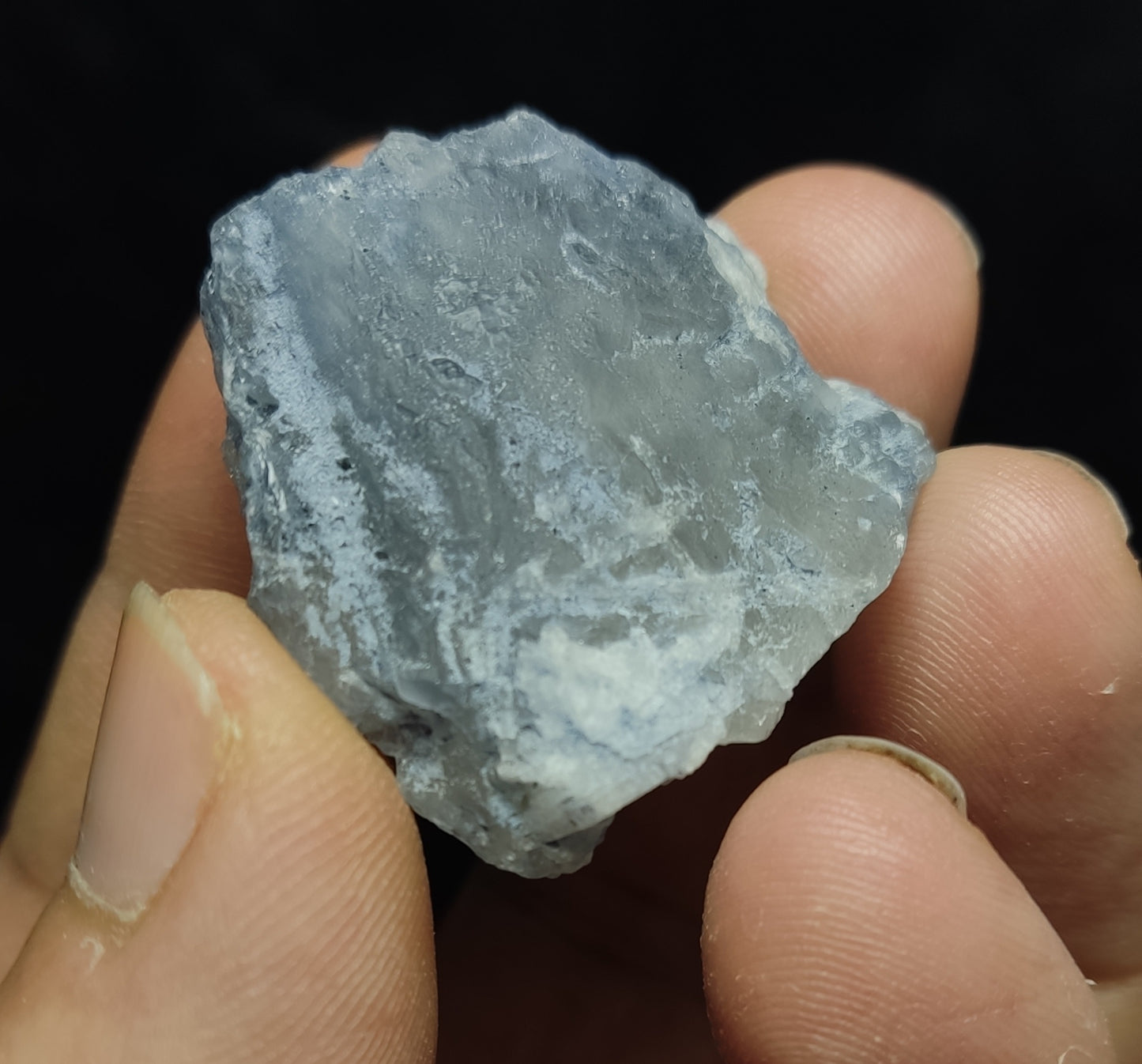 Natural Terminated Indicolite Blue Quartz Crystal 16 grams