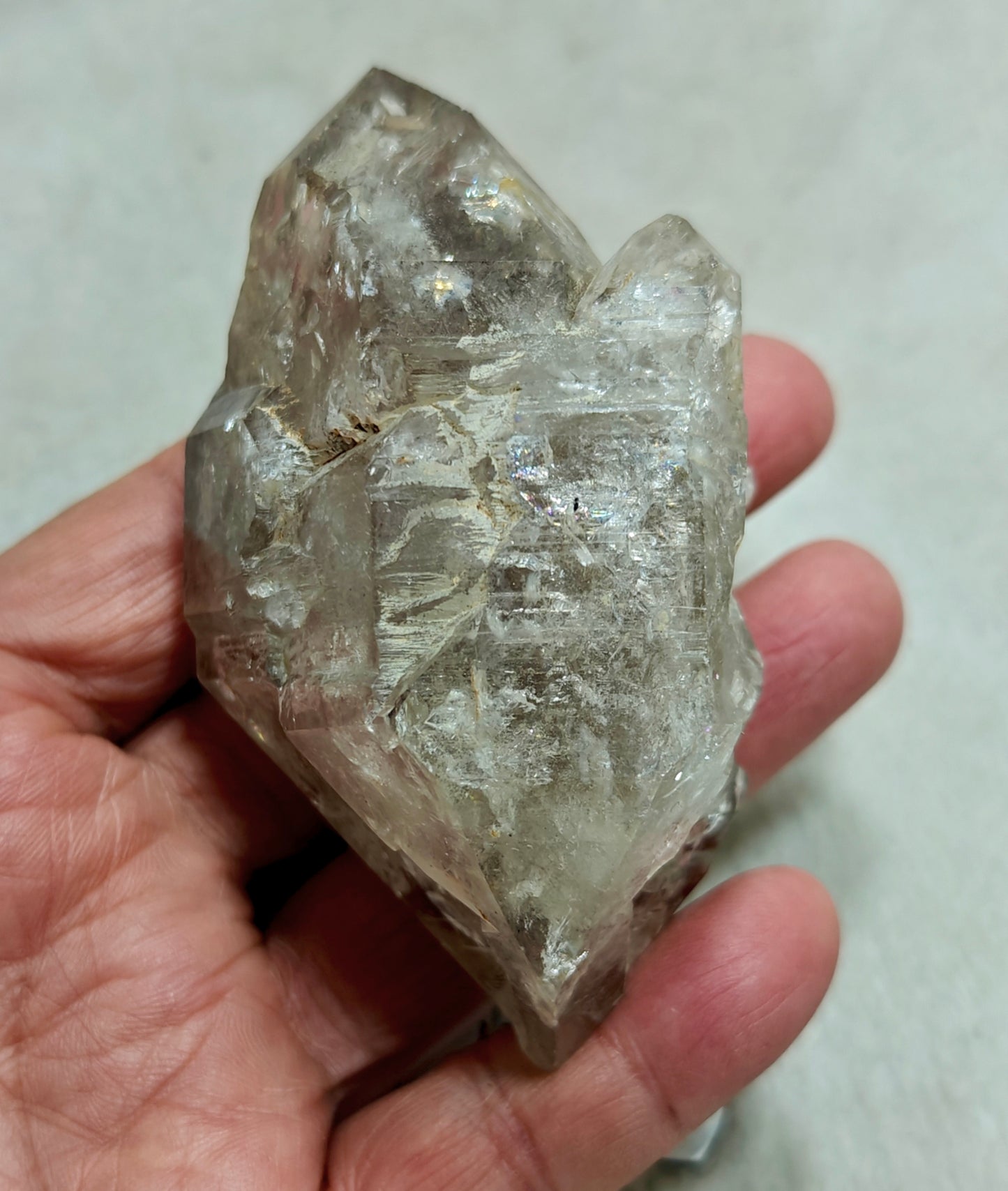 Double terminated fenster Quartz Crystal 254 grams