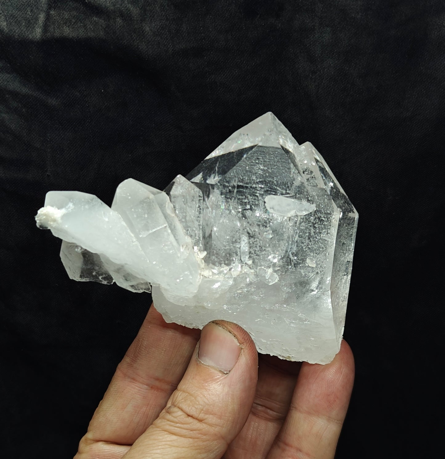 Natural quartz crystals cluster combined together 194 grams