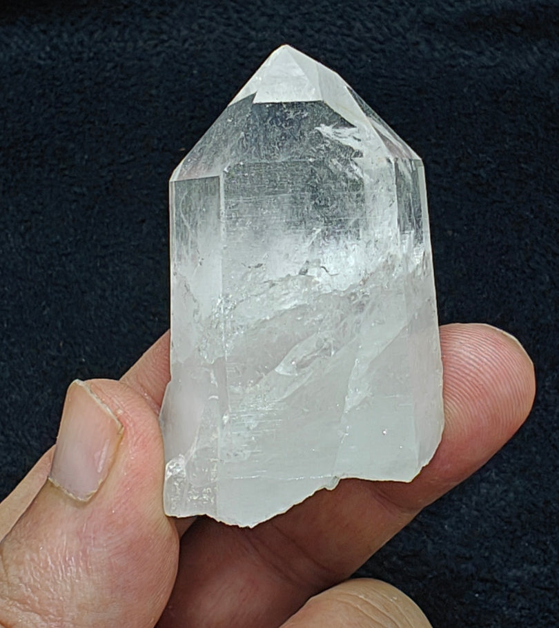 An amazing Terminated clear Quartz Crystal 72 grams