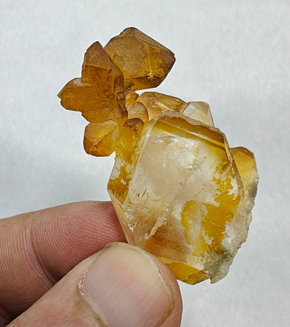 Natural iron included yellow faden quartz 17 grams