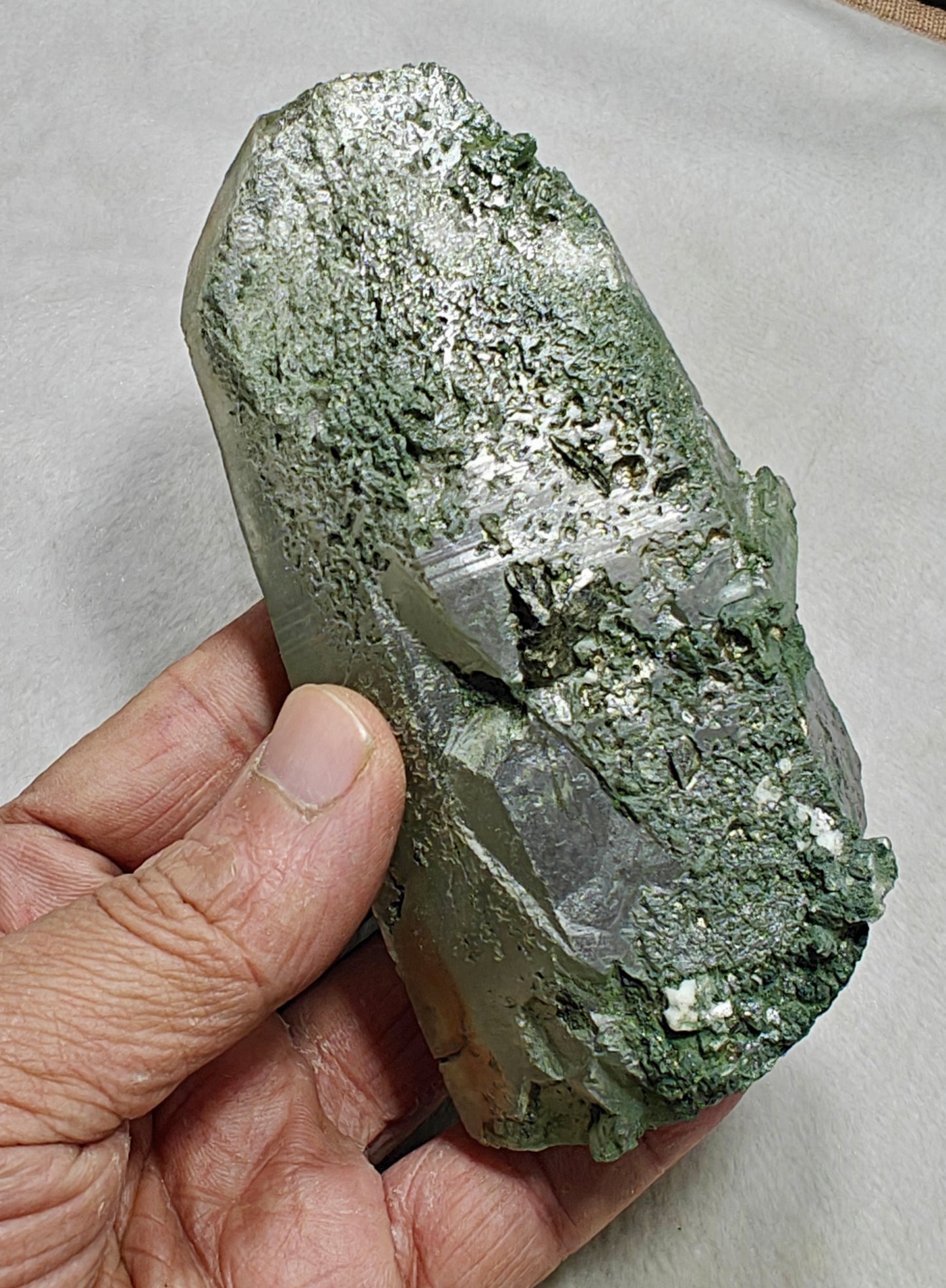 An Aesthetic Natural beautifully terminated Chlorite Quartz crystal 428 grams