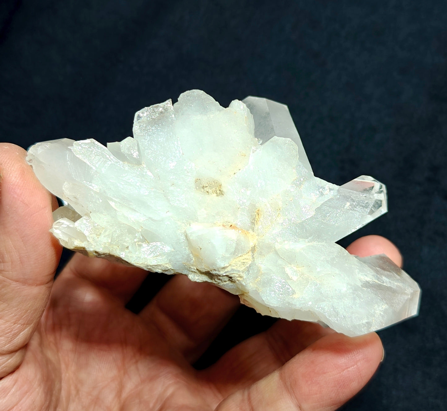 An amazing specimen of Quartz Crystals cluster combined together with beautiful terminations 272 grams