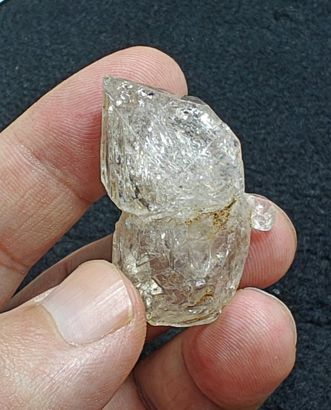 Natural double terminated fenster quartz crystal 20 grams