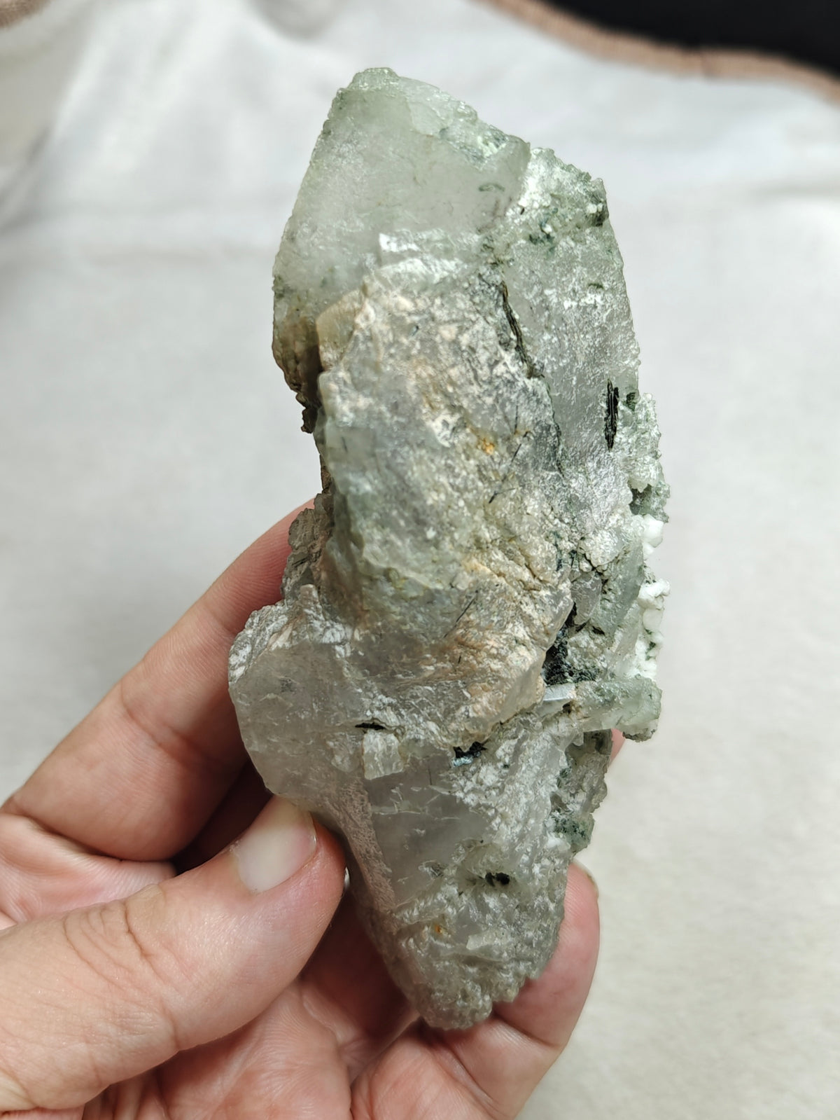 Natural Chlorite Quartz crystal 257 grams