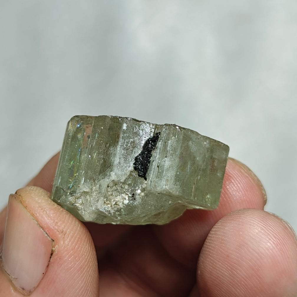 Natural green apatite crystal 16 grams