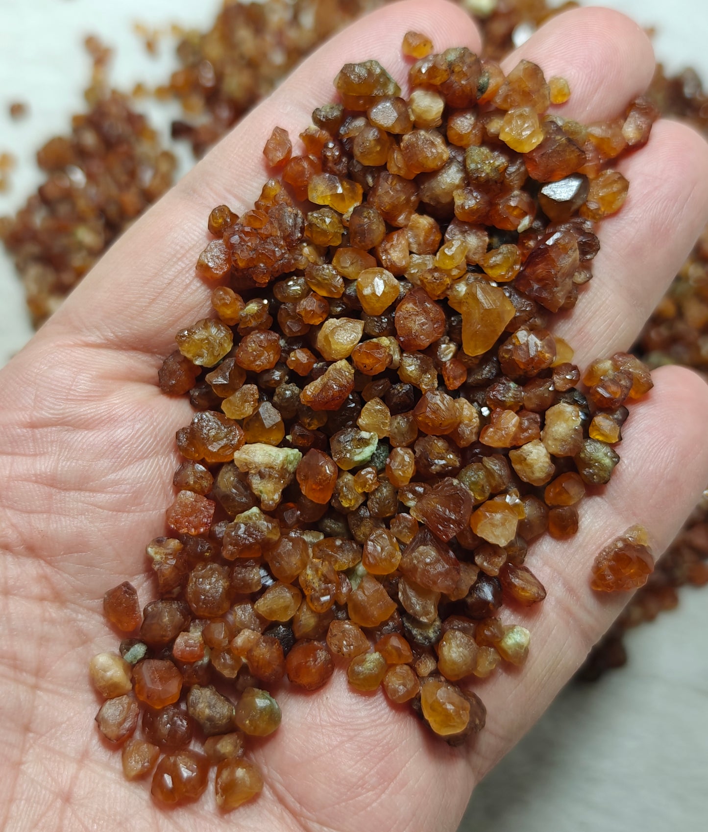 500 grams grossular garnet collection