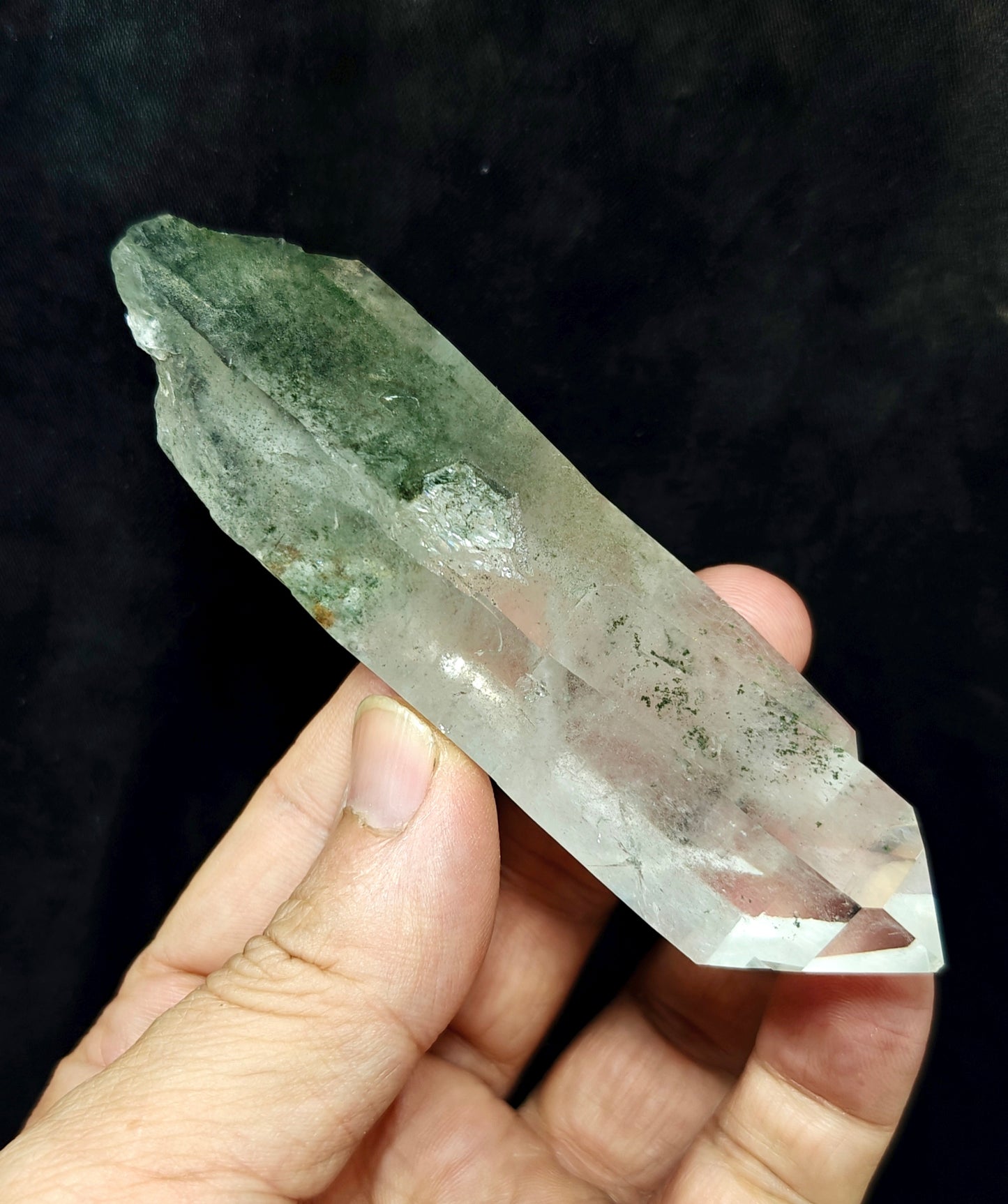 Natural terminated Chlorite Quartz 121 grams