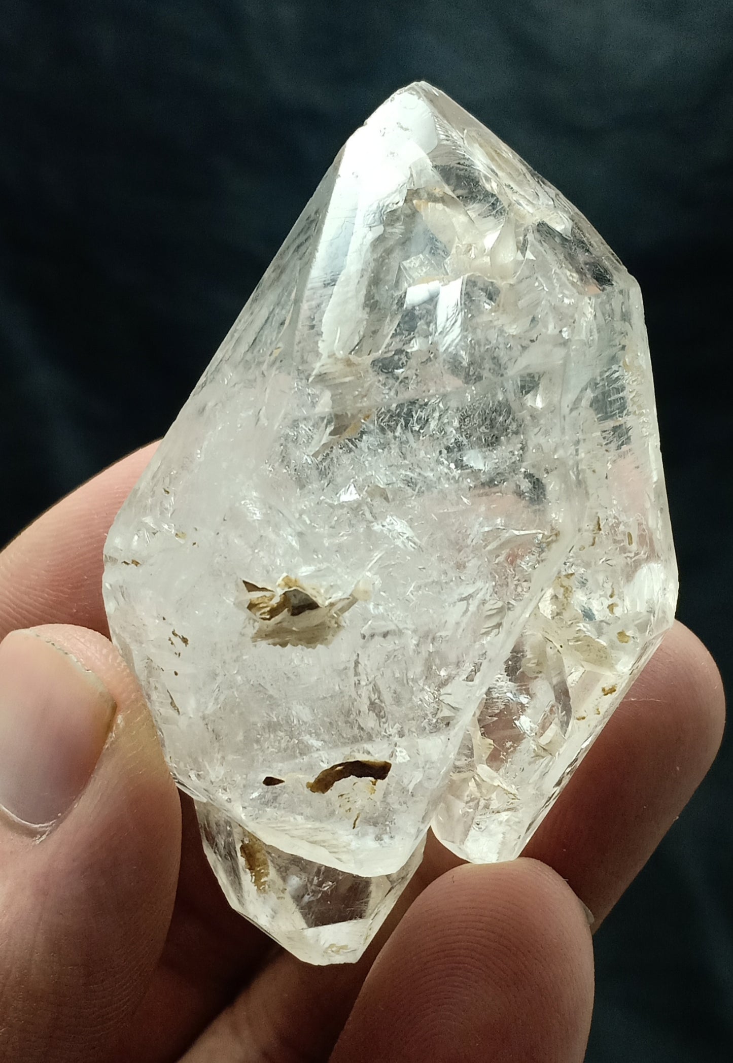 Skeletal Crystal of double Terminated Fenster Quartz 83 grams