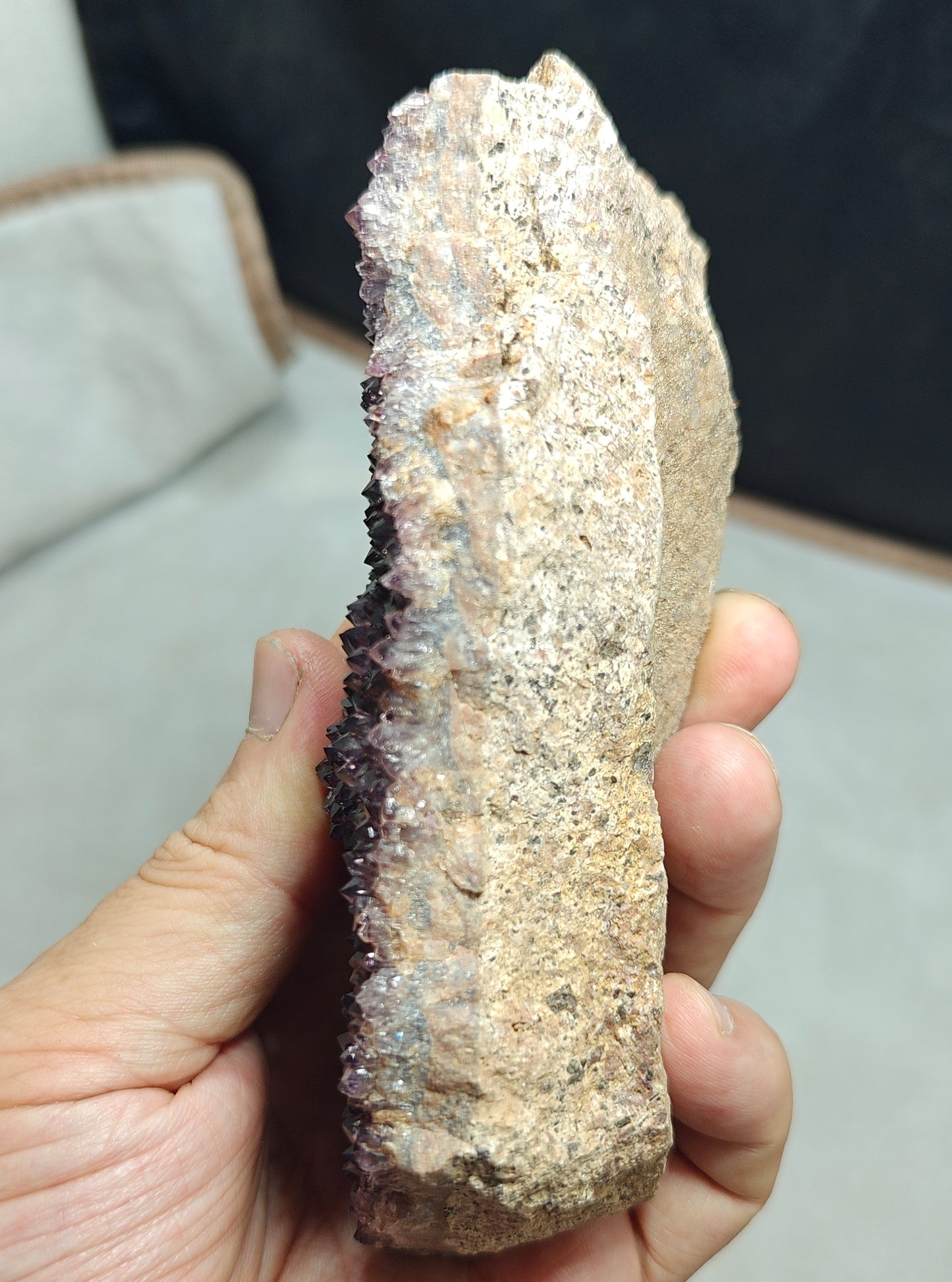 Natural Drusy Amethyst crystals Cluster 395 grams