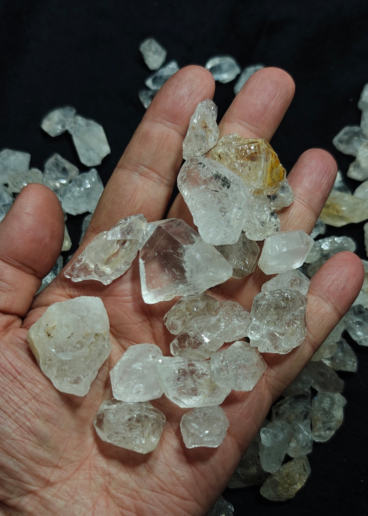 Natural diamond quartz collection 780 grams