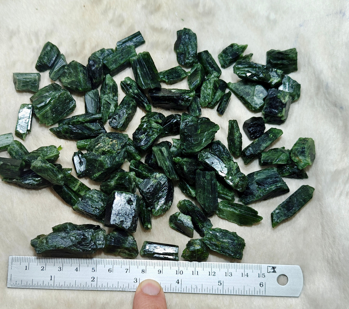 Natural diopside crystals 500 grams