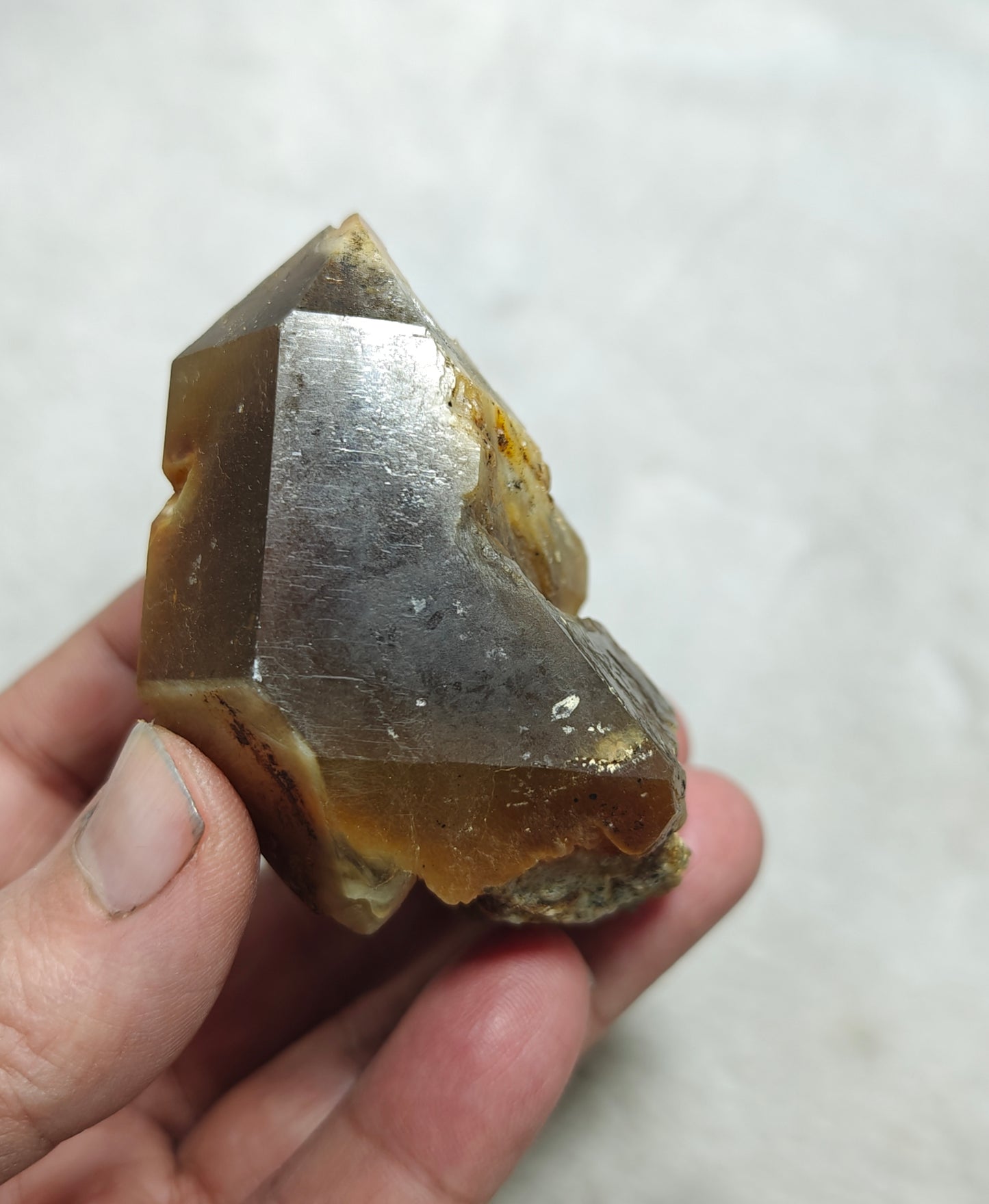 Astrophyllite included Quartz Crystals specimen 210 grams