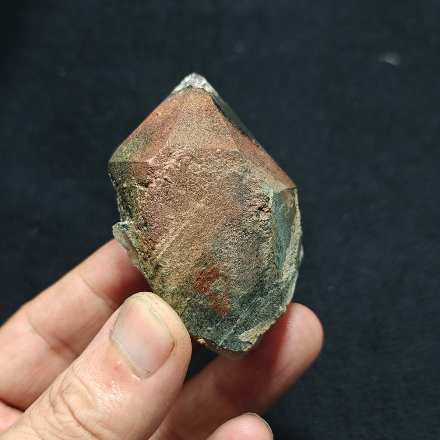 Hematite chlorite Quartz Crystal 125 grams