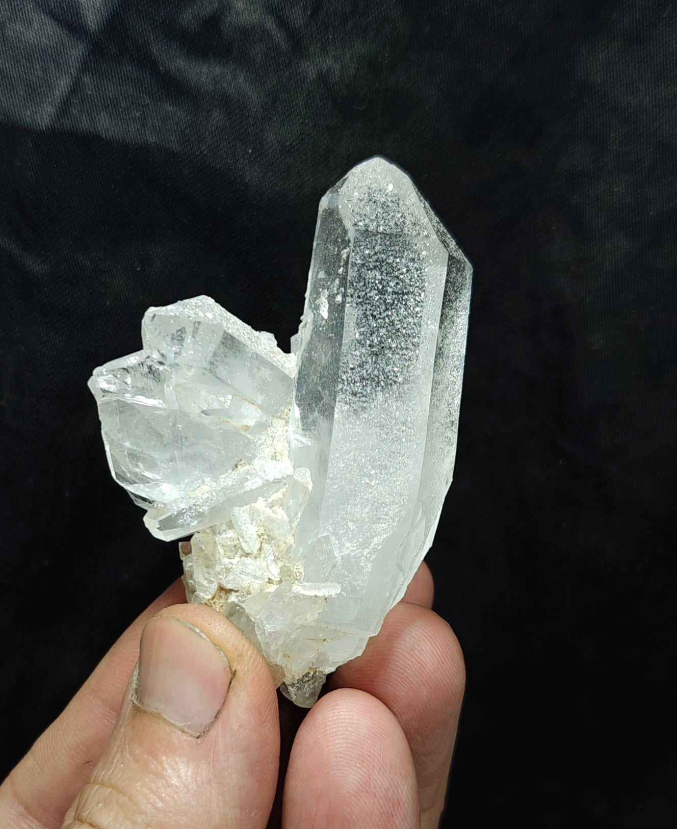 Natural Clear Quartz cluster 74 grams