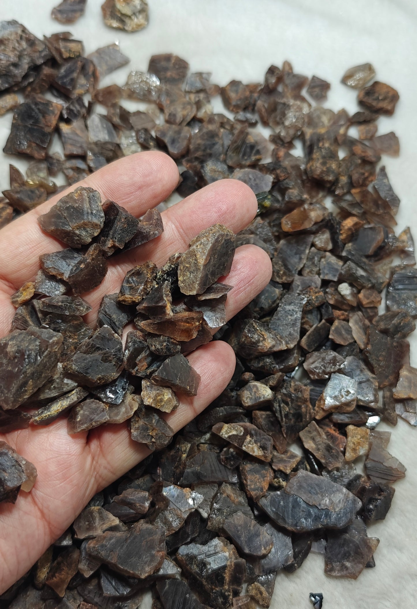 Natural axinite crystals 700 grams