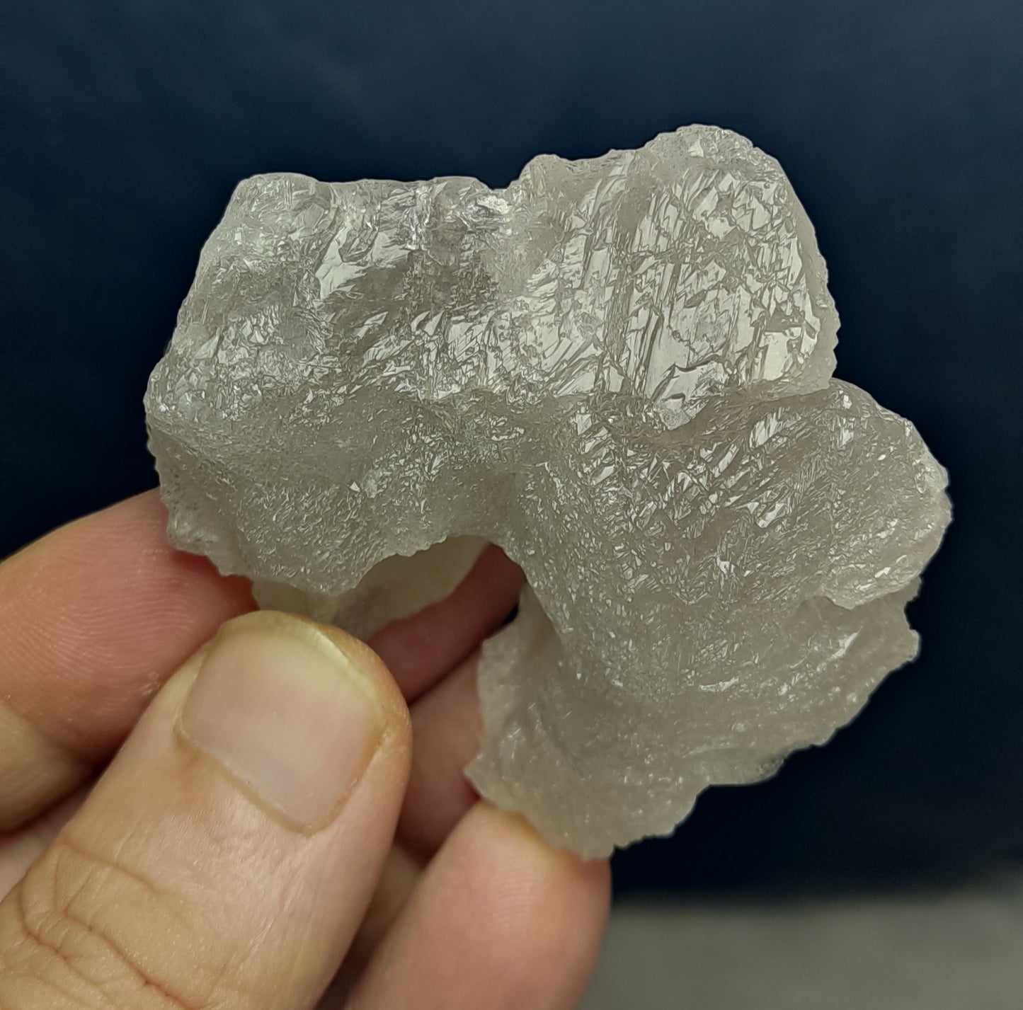 Natural fully etched smoky quartz 90 grams