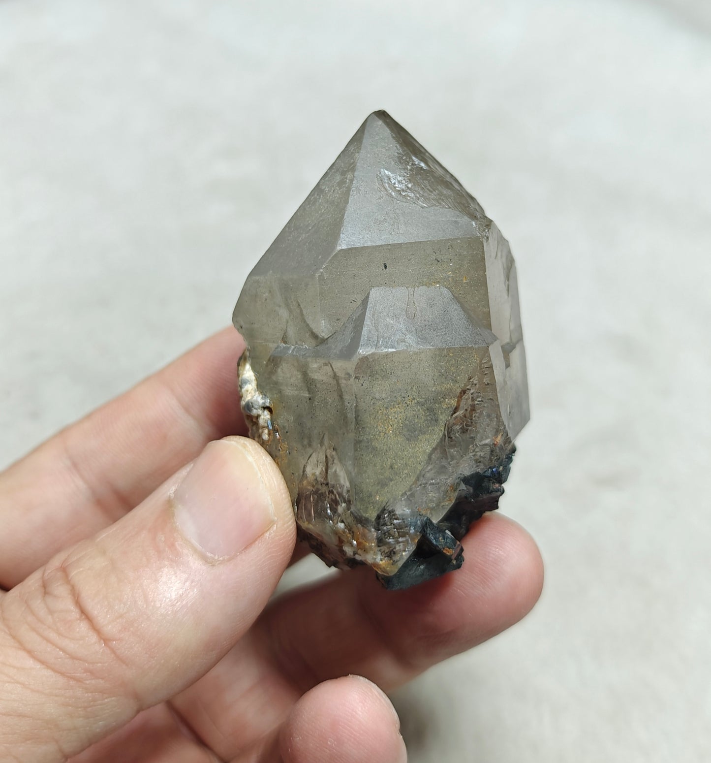 Quartz Crystal with associated hematite 128 grams
