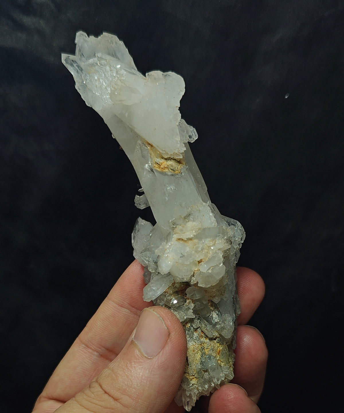 Chlorite Quartz Crystals cluster 135 grams