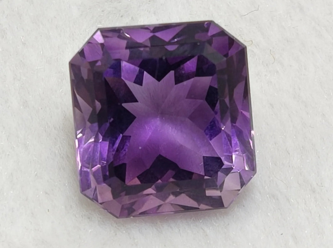 An Aesthetic Natural faceted amethyst gemstone 36 carats