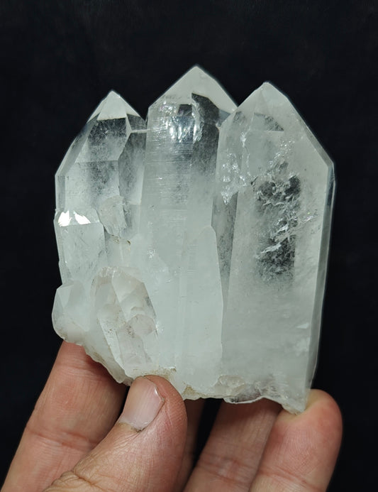 Natural clear Terminated Quartz Crystals cluster 250 grams
