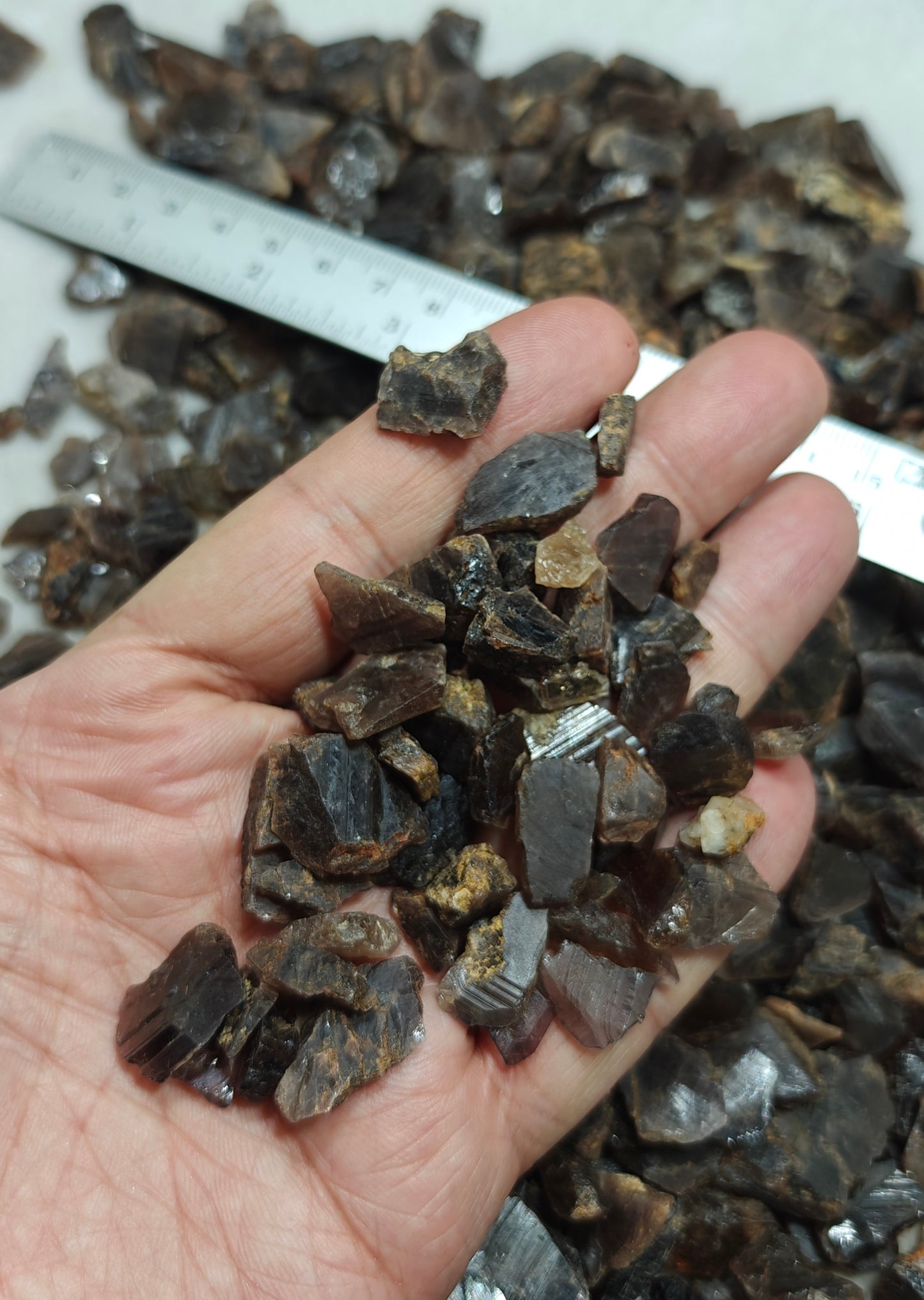 Natural axinite crystals 700 grams