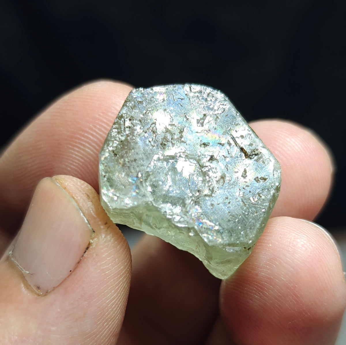 Natural green apatite crystal 13.5 grams