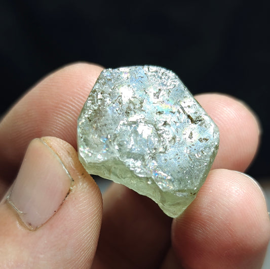 Natural green apatite crystal 13.5 grams