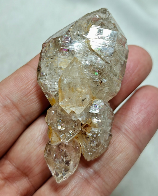 Single Skeletal Quartz Crystal Double terminated 58 grams
