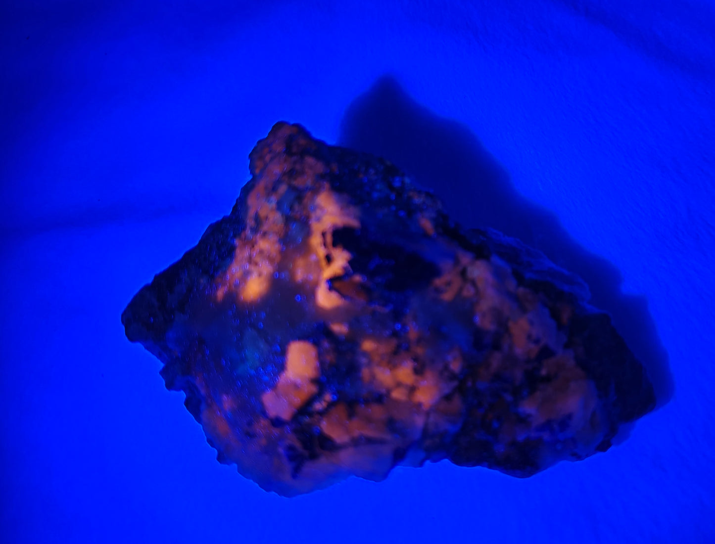 Natural fluorescent Afghanite/Lazurite on matrix with pyrite 312 grams